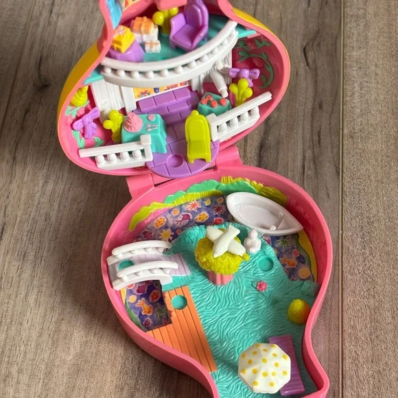 Rare Vintage Polly Pocket - Up up & Away - compact only - Picture 8 of 11